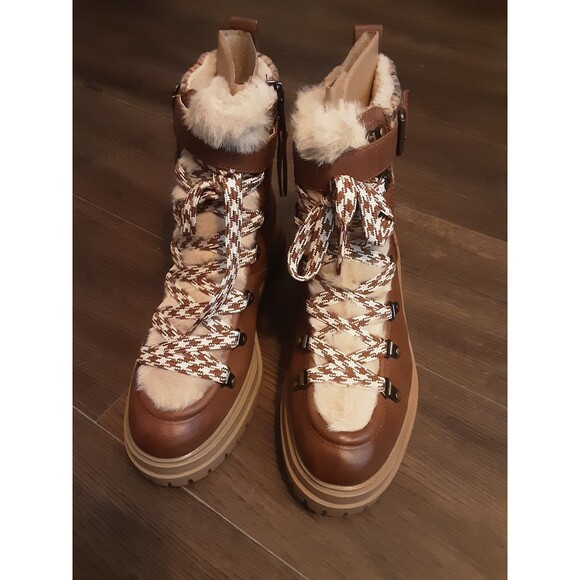 Circus Ny Women's Gretchen Hiker Boots (Dark Golden Caramel) - Size 7.5 M - Picture 4 of 5